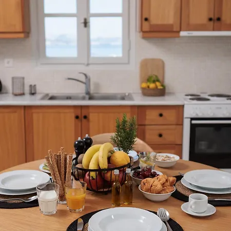 בית כפרי Evdokia - Luxury Olive Yard With Aegean View *